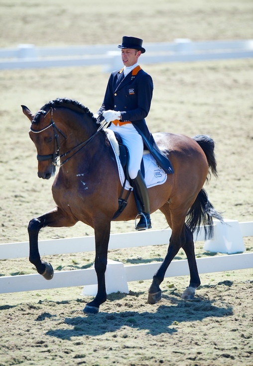 GLOCK Rider Hans Peter Minderhoud und GLOCK's Romanov. © Arnd Bronkhorst