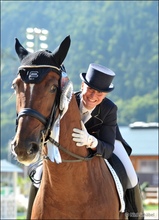 Didn't they do well: GLOCK young rider Timna Zach (AUT) and Glock’s Flirt De Lully were runners-up © Nini Schäbel